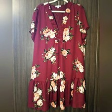 Ophelia Roe Floral Tunic Dress, 3X