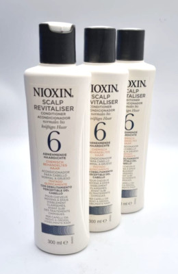 3x Nioxin Scalp Conditioner System 6  300ml G86