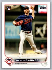 Charlie Barnes 2022 Topps BASEBALL #641 Minnesota Twins RC