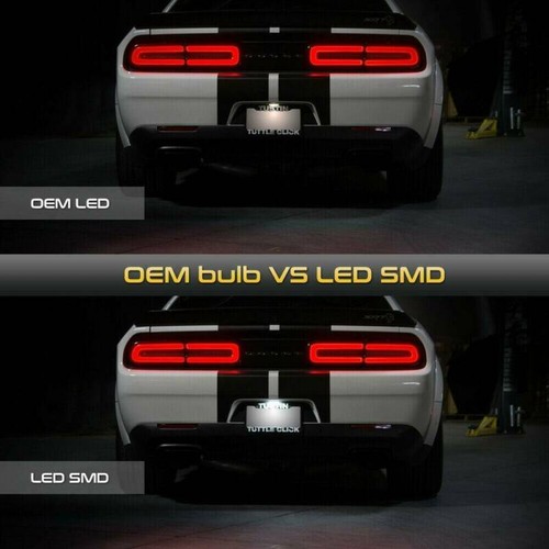 White LED License Plate Tag Light Lamp for 2015-2020 Dodge Charger & Challenger - Picture 8 of 10