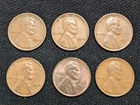 1929, 1935,  1935-S, 1936, 1937, 1937-S Wheat Cent XF-AU (6 Coins) Lot#23C41