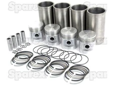 MyTractor Piston Ring and Liner Kit For Massey Ferguson Z129 Z134 Continental