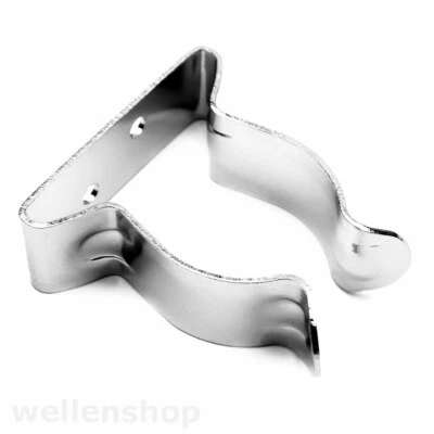 WELLENSHOP Edelstahlklemme Rohrhalter Edelstahl Halter Klemme Schelle Clip Clips Rohr Kabel