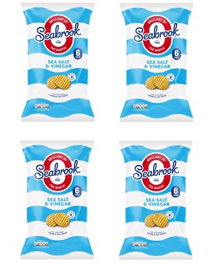 Seabrook Crinkle Multipack Salt and Vinegar Flavour Crisps 24 x 25g - NEW STOCK
