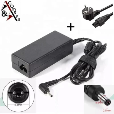 COMSYS Fuente de alimentación 19V 4.74A 90W portátil Medion Asus Toshiba Acer Fujitsu Siemens 5.5*2.5mm