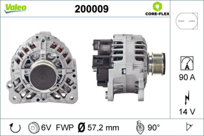 Valeo 200009 Alternator for Audi, Ford, Seat, Skoda, VW