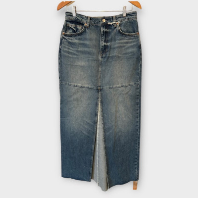 Reformation Tazz Denim Maxi Skirt Size 27