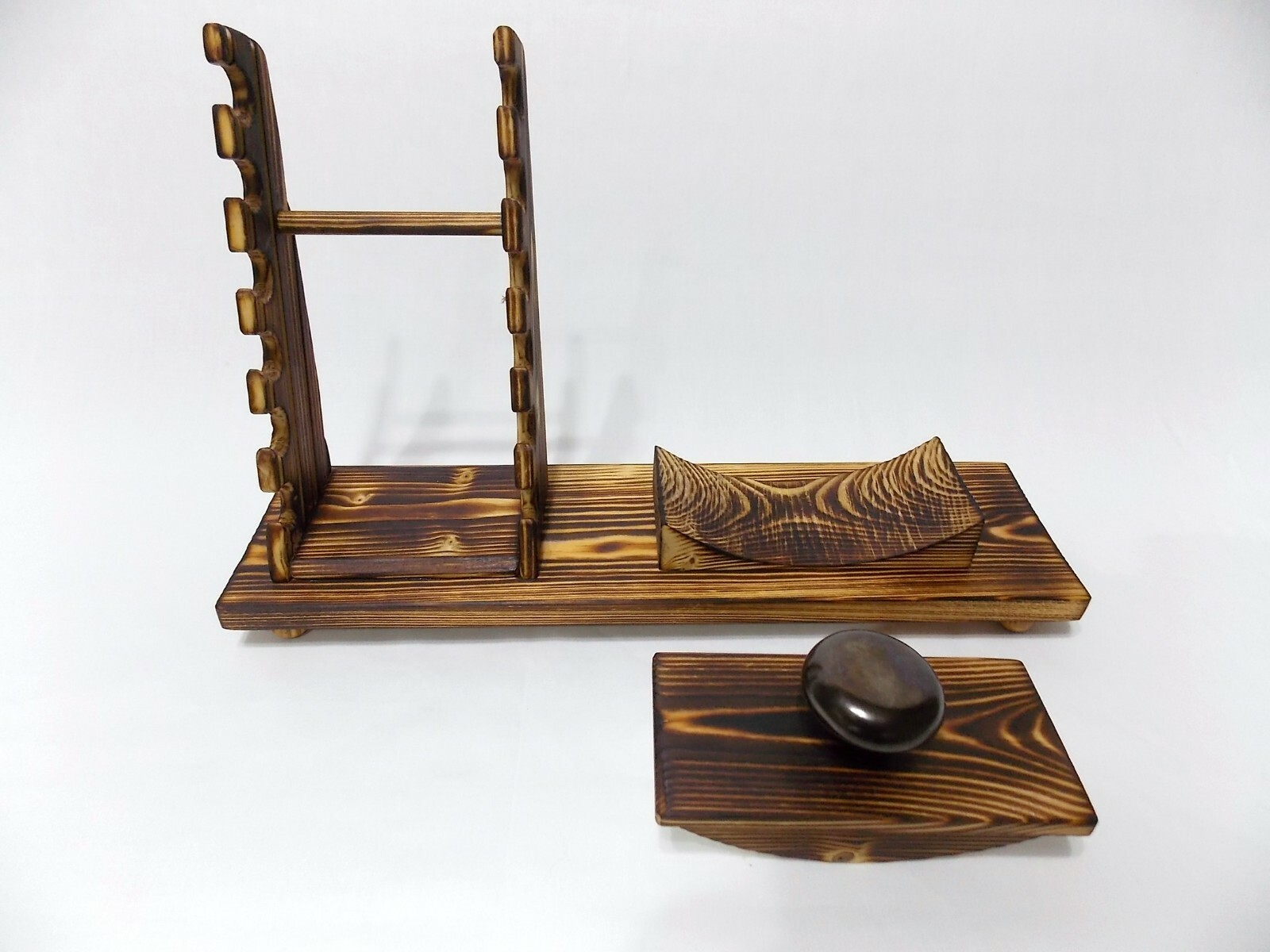 Calligraphy pen stand & ink blotter holder desk top ink fountain etc