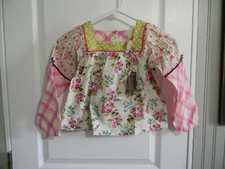 NWT MATILDA JANE ENCHANTED GARDEN ART SCHOOL MIXED-PRINT PEASANT TOP 6 SPRING