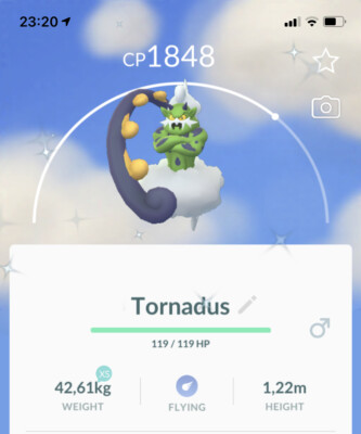Shiny Tornadus Incarnate Pokemon Gen5 Go same/30 Day