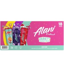 Alani Nu Energy Drink Variety Pack, 12 Fluid Ounce Pack of 18 