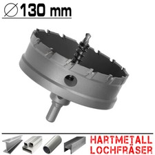 Hartmetall Flachschnitt Loch Fräser Eisen Metal Stahl Edelstahl Lochsäge Ø 130mm