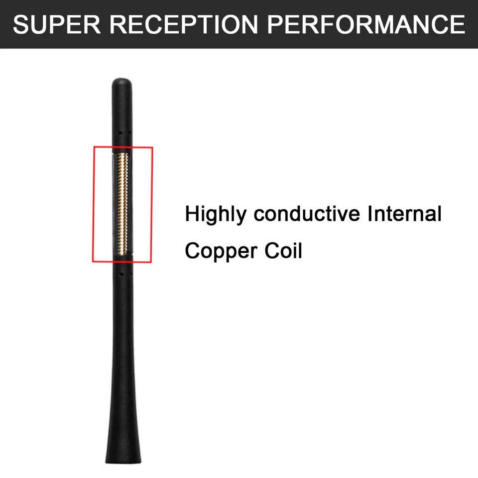 Para Toyota Corolla 6.89" Corto Coche Antena Antena Aérea FM/AM Radio Señal Mástil Foto 4 de 4