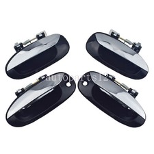 Set Of 4 Exterior Door Handles Chrome Fl Fr Rl Rr For Kia Carens 2002-2006