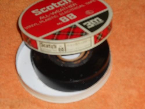 Vintage Scotch® Brand All-Weather Vinyl Plastic Electrical Tape NO.88 Tin w/TAPE - Picture 3 of 7