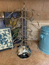 Keurig Vue Pack Pod Carousel Tower Holder Rack Spins Holds 24 Chrome 14”