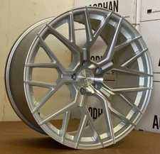 20x10.5 Aodhan AFF9 5x114.3 +35 Flow Forged Machined Silver Wheels (Set of 4)
