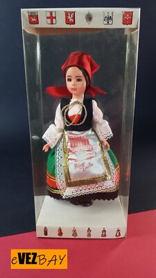 BAMBOLA Souvenir regionale DELI VINTAGE Reggio Emilia Hand