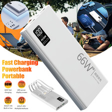Portable Charger Power Bank 40000mAh 66W USB C Fast Charging Battery Phone Pack