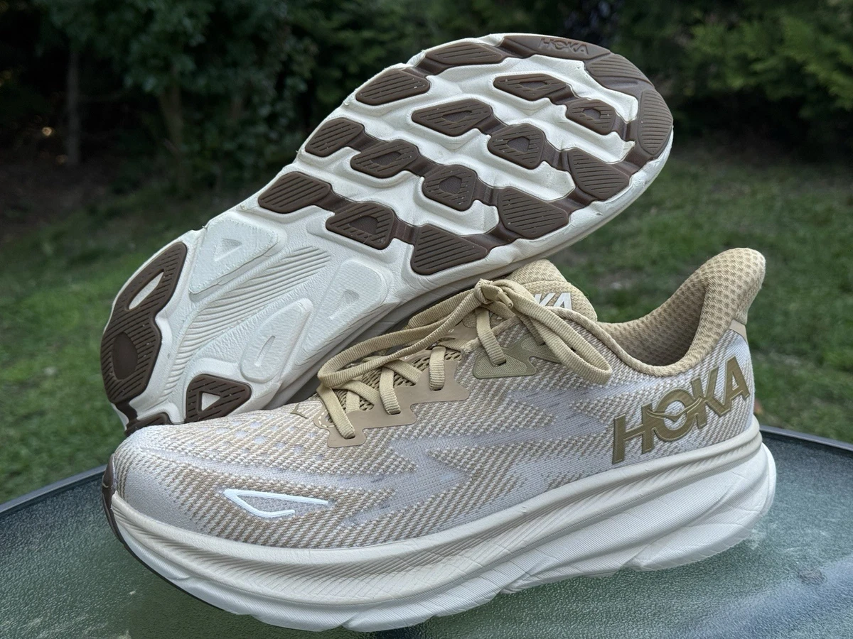 Hoka One One Mens Clifton ‘Wheat/Shifting Sand’Running Shoe | Size 8 (No Insole) HOKA ONE ONE M Clifton 9 in Wheat/Shifting Sand Hoka One One main image 4