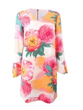 Calvin Klein Women's Ruffled Bell-Sleeve Dress