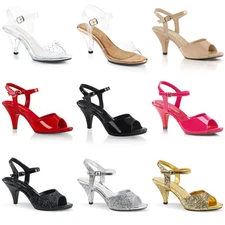 Pleaser Fabulicious 3" Casual Open Toe Sandals Shoes Adult Women Belle/308 309