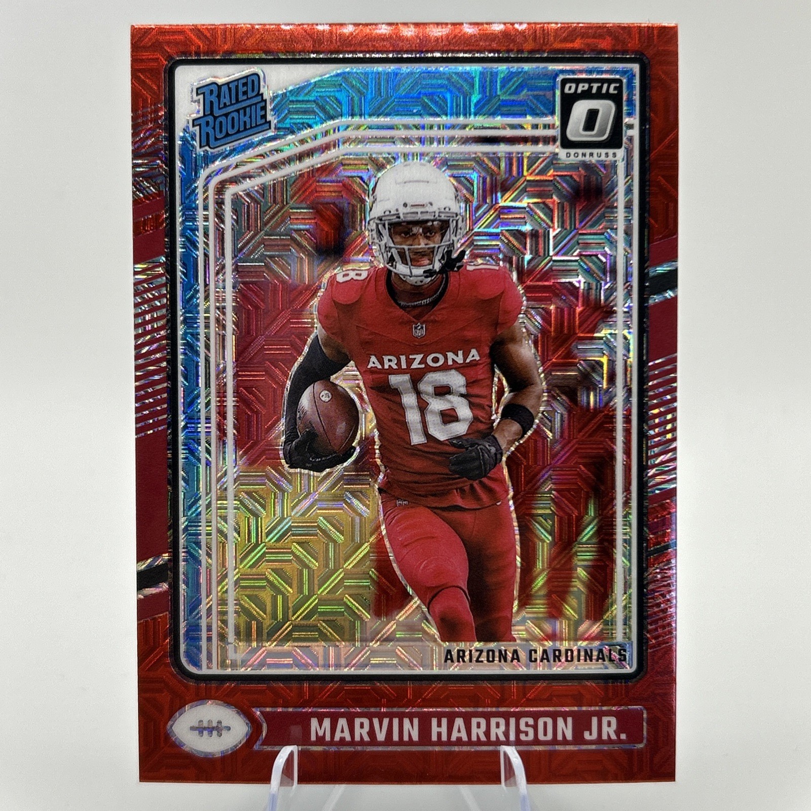 2024 Panini Donruss Optic - Rated Rookie Marvin Harrison Jr. #276 Red Mojo Prizm