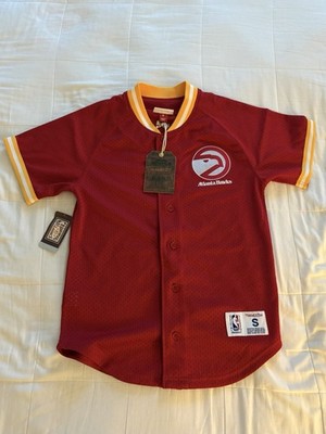 Atlanta Hawks Seasoned Pro Mesh Basketball shooting Shirt Mitchell & Ness