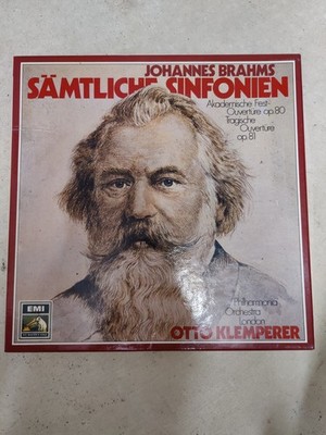 Johannes Brahms Philharmonia Orchestra London Otto Klemperer Sinfonien 4 LP-Box