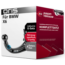 Für BMW X6 G06 (Oris) Anhängerkupplung abnehmbar + E-Satz 13pol spezifisch top