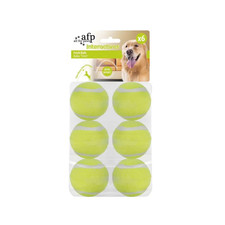 Dog Tennis Ball Toy, 6Pcs Fetch Balls for Puppy to Small Dogs 2-Inch AFP Mini A