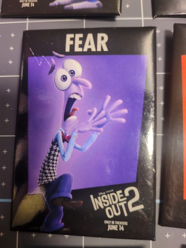 Disney Pixar Inside Out 2 Original Promo Movie Poster 11x17 & Set Of Nine Pins - Picture 9 of 15