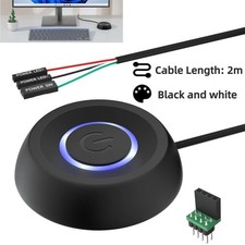 Desktop PC Power Button External Switch LED Indicator for PC Case Motherboard