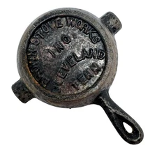 Vintage Brown Stove Works Inc. Cast Iron Pan Ashtray Souvenir  Advertising