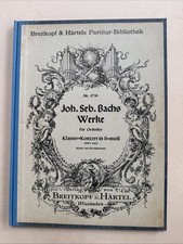 Klavier Noten Musik alt Johann Sebastian Bach Werke D Moll Konzert