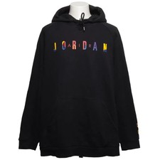 Jordan, Kapuzenpullover, Größe: XXL, Schwarz/Mehrfarbig #1Og