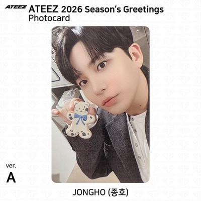 ON HAND] ATEEZ 2026 Season's Greetings Photocard ID Photo Postcard