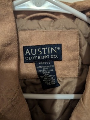 Austin Clothing Co. Womens Brown Button Collared Jacket Pockets Size S
