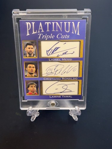 Lionel Messi Cristiano Ronaldo Lamine Yamal Cut  Auto /1000 FACS