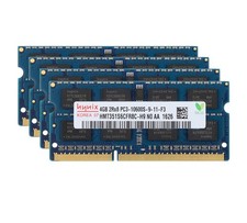 Hynix DDR3 RAM 16 GB 4X 4 GB 2RX8 1333MHz PC3-10600 204PIN SODIMM Laptop Memory