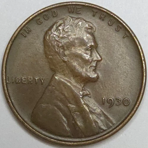 1930-P Lincoln Wheat Cent - XF (Lot#1)