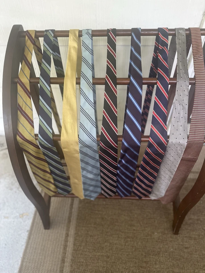 LOTE DE 30 GRAVATAS MASCULINAS VINTAGE BROOKS BROTHERS XL EXTRA LONGAS REP FABRICANTES DE LISTRAS - Imagem 2 de 4