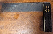 Vintage Large Set Square 30cm inches Long Rosewood & Brass Needs a Clean