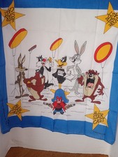 Vintage 1988 Looney Tunes All Star Cast Bandana Bugs Daffy Taz Sam Sylvester