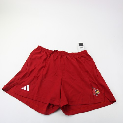 #ad Louisville Cardinals adidas Athletic Shorts Men#x27;s Red New $23.99