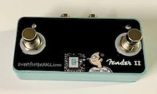 2 Button Footswitch for Fender Deluxe Reverb II, All II's, Revera Era - USA