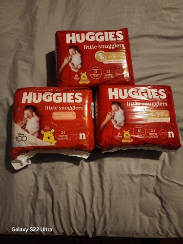 Huggies Size Newborn 3 X 24 Count Diapers (72 Diapers) BRAND NEW
