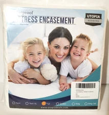 Zippered Mattress Encasement Waterproof  Protector Cover Full Size New