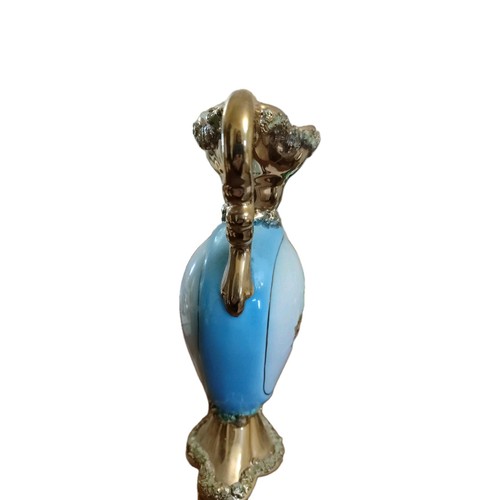 ANTICO PREZIOSO VASO CERAMICA MAIOLICA SESTO FIORENTINO RAFFIGURANTE FIORI - Foto 4 di 6