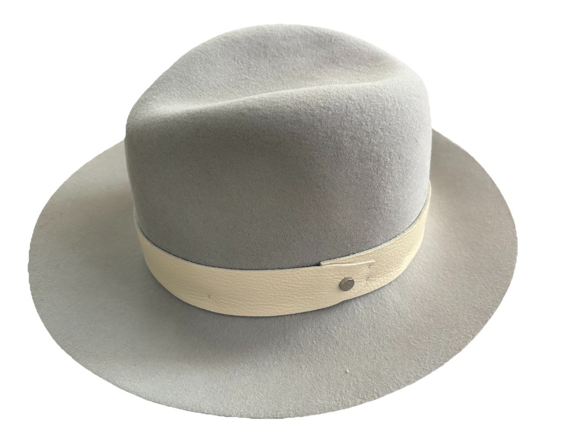 Rag & Bone Hat Fedora Fitted Womens Large Beige‎ Floppy Wide Brim Wool Felt rag & bone Felt Hats for Women for sale | eBay main image 3